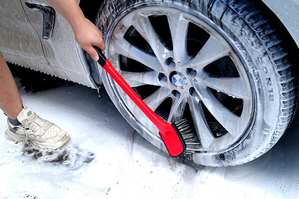 Soft Grip Tire & Wheel Cleaning Brush-Long Handle-WB69 - Car Care